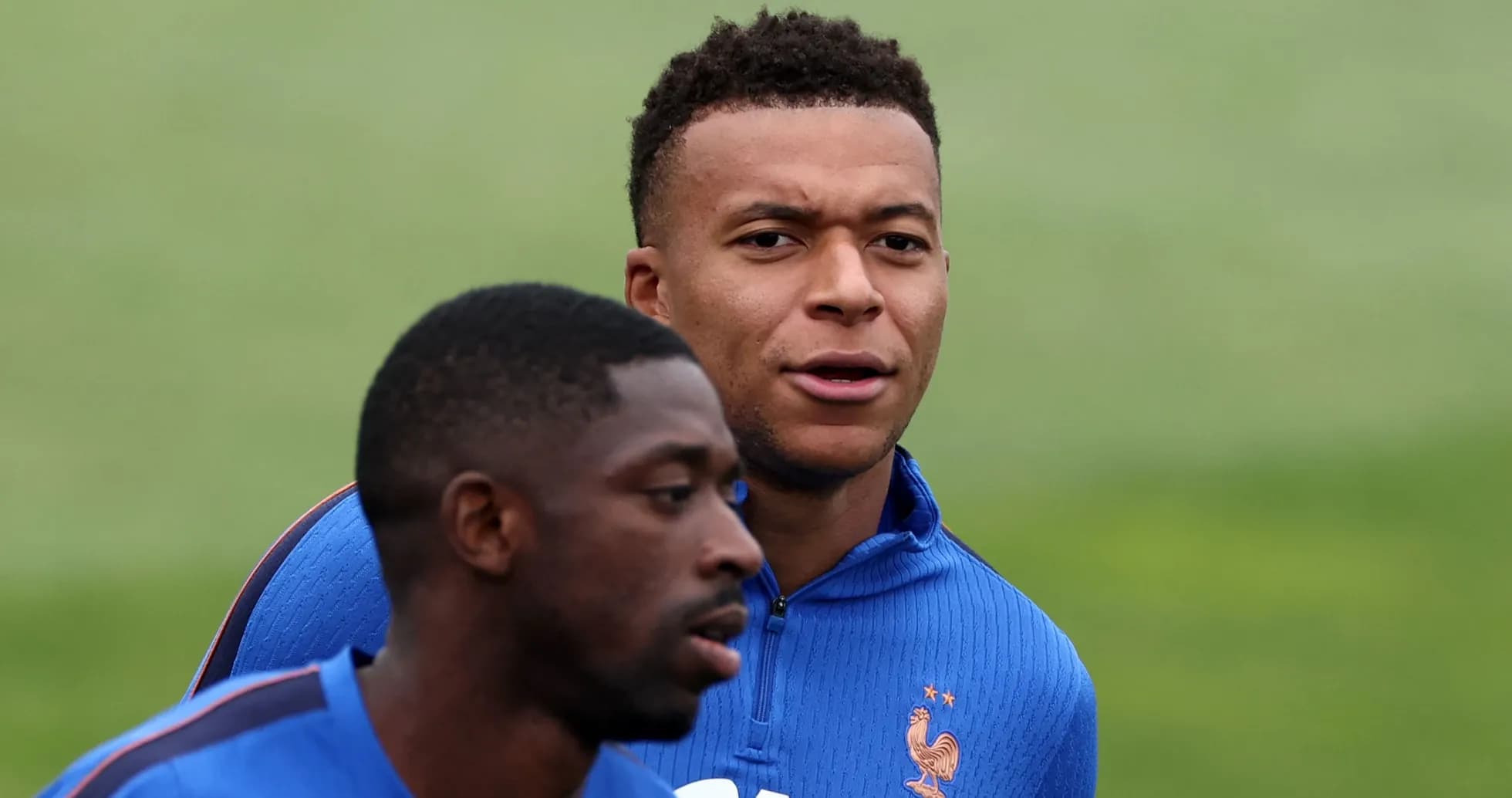 Jugadores de Francia entrenando en la cancha Jugadores de Francia entrenando en la cancha
