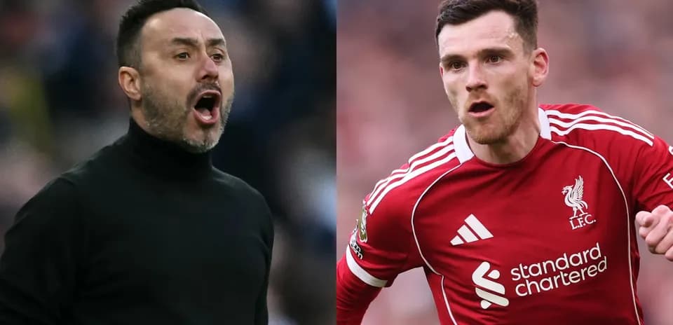 Entrenador gritando y jugador de Liverpool corriendo Entrenador gritando y jugador de Liverpool corriendo