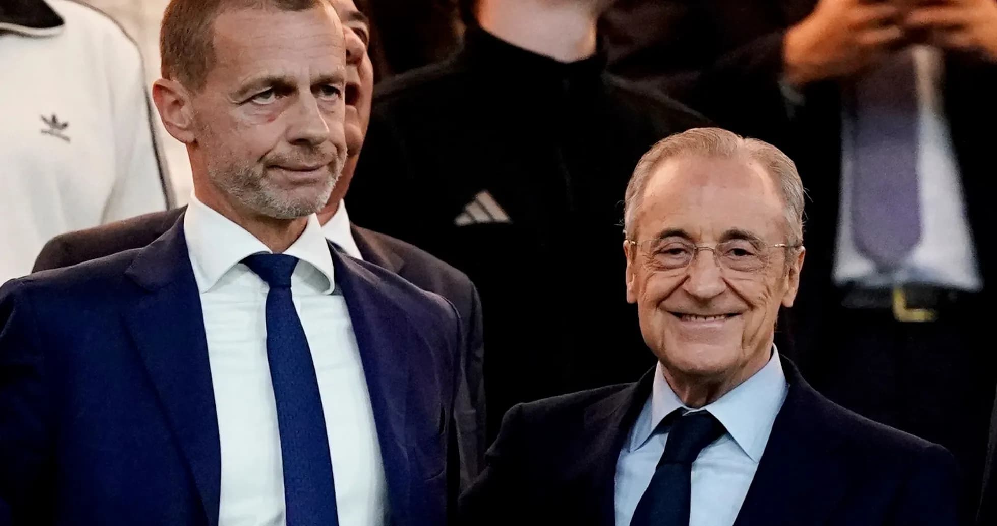Aleksander Čeferin y Florentino Pérez en evento Aleksander Čeferin y Florentino Pérez en evento