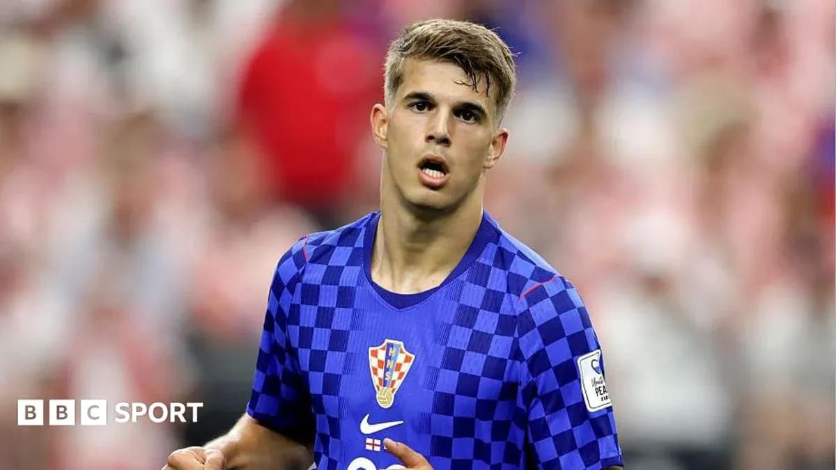 Jugador croata en acción durante un partido Jugador croata en acción durante un partido