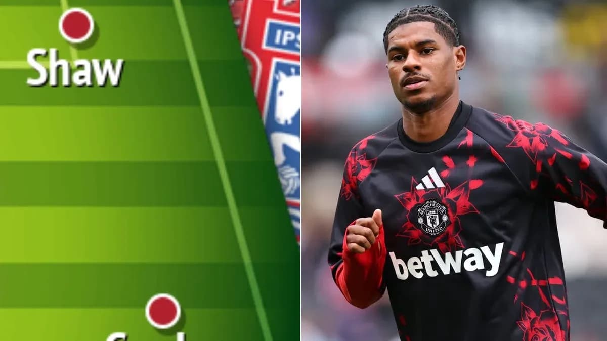 Marcus Rashford entrenando con camiseta de Manchester United Marcus Rashford entrenando con camiseta de Manchester United