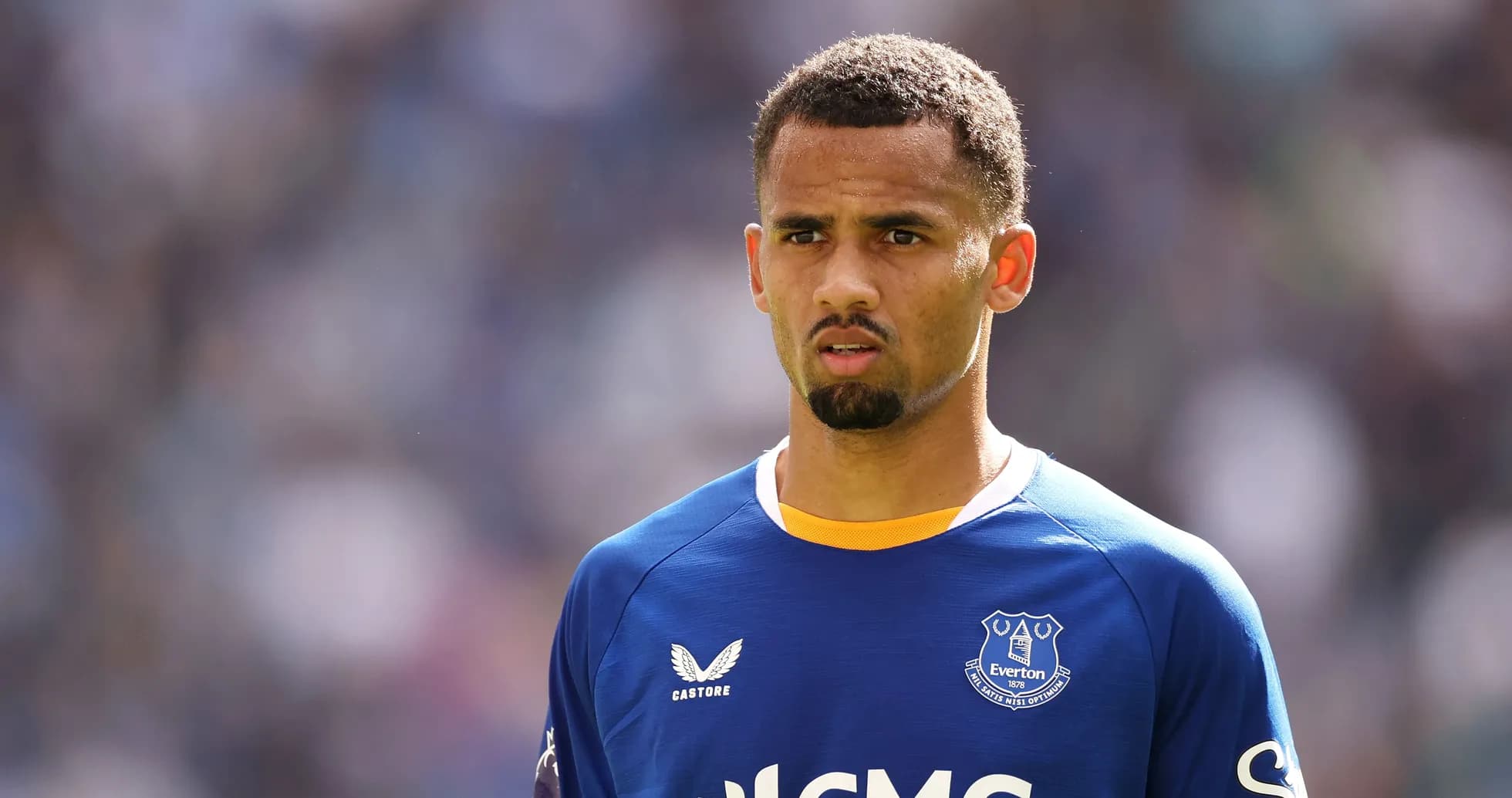 Jugador de Everton en el campo durante el partido Jugador de Everton en el campo durante el partido
