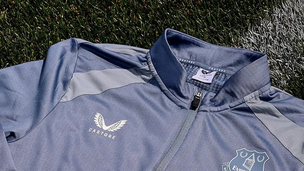 Chaqueta gris de entrenamiento de Everton FC Chaqueta gris de entrenamiento de Everton FC