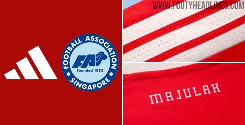Detalles del uniforme de la selección de fútbol de Singapur Detalles del uniforme de la selección de fútbol de Singapur