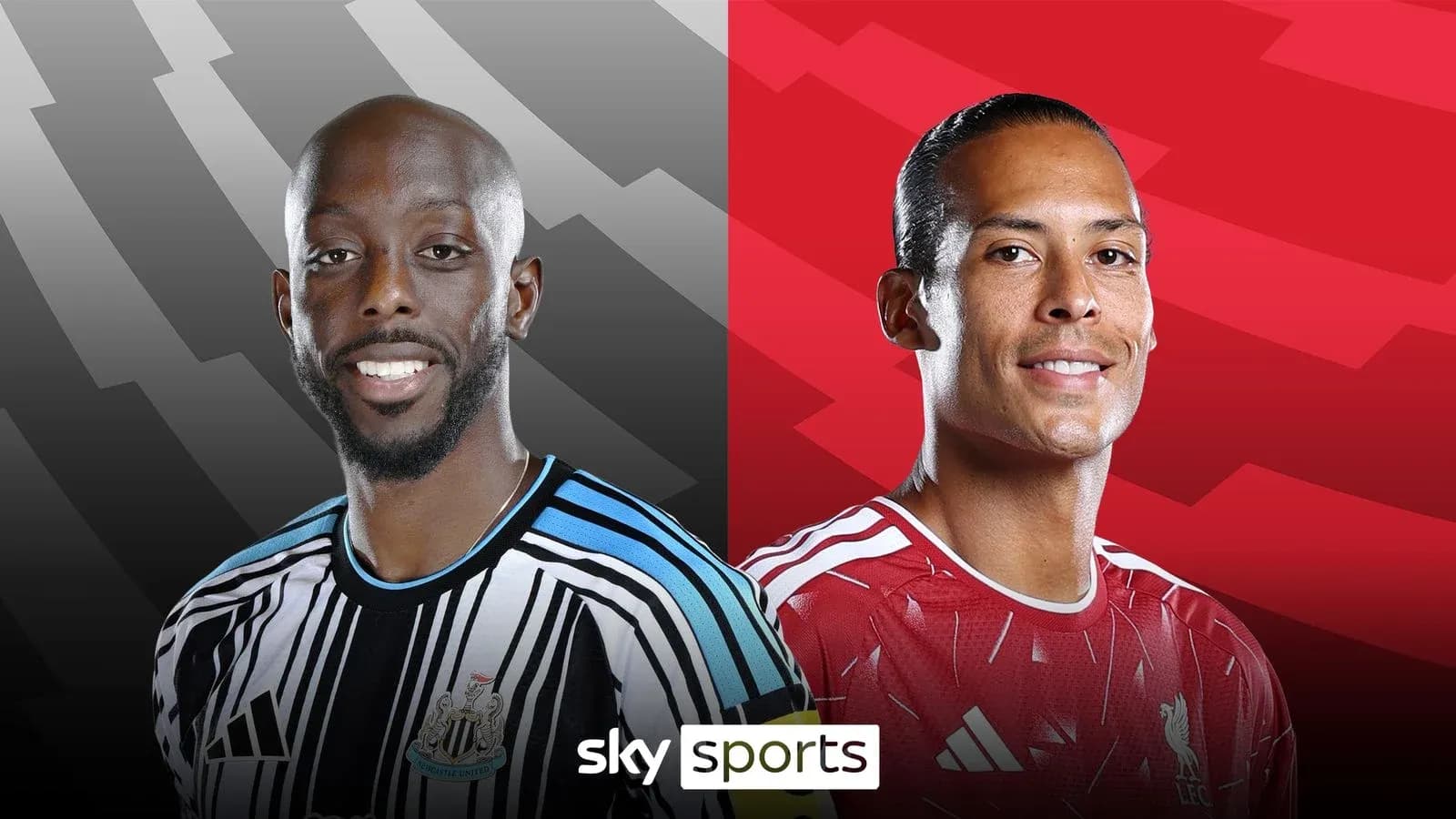 Jugadores de Newcastle y Liverpool sonriendo para la cámara Jugadores de Newcastle y Liverpool sonriendo para la cámara