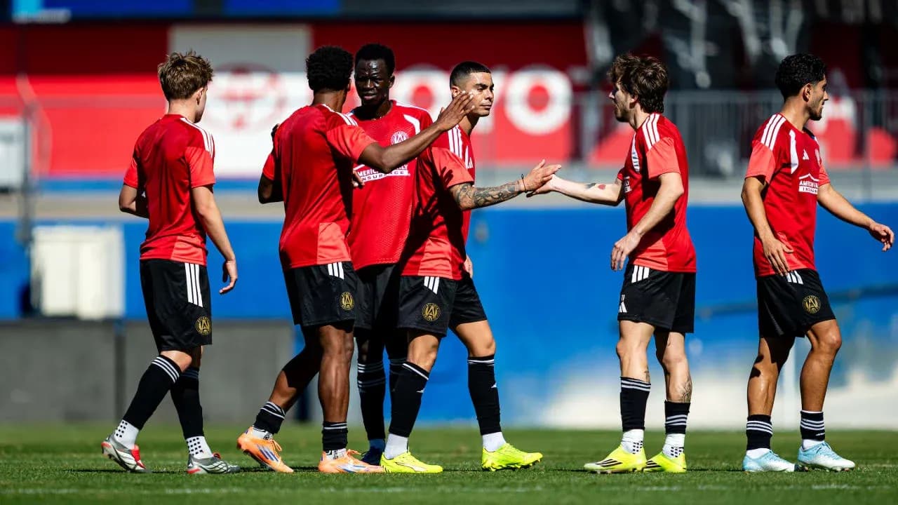 Jugadores de Atlanta United FC celebrando Jugadores de Atlanta United FC celebrando