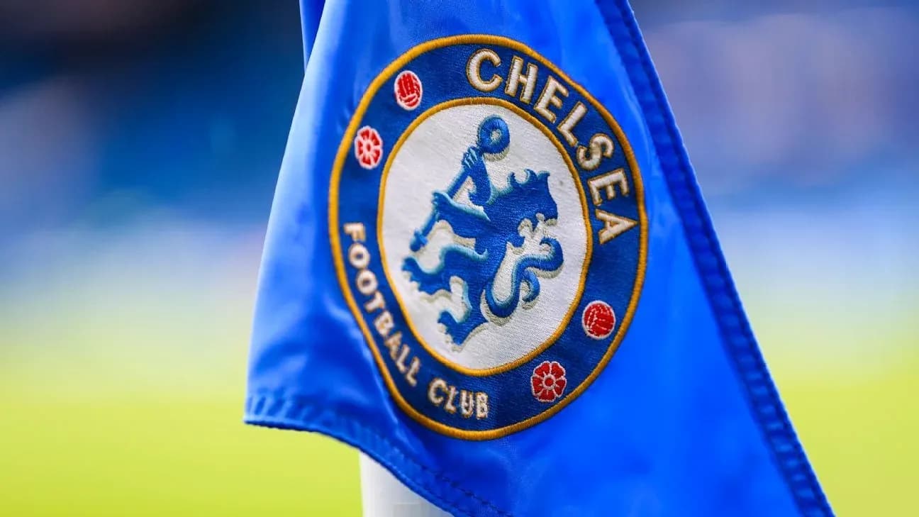 Bandera con el escudo del Chelsea Football Club Bandera con el escudo del Chelsea Football Club