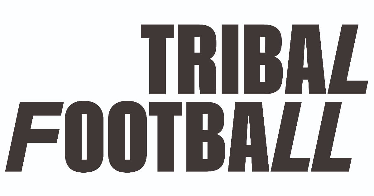 Logotipo de Tribal Football en letras grandes Logotipo de Tribal Football en letras grandes
