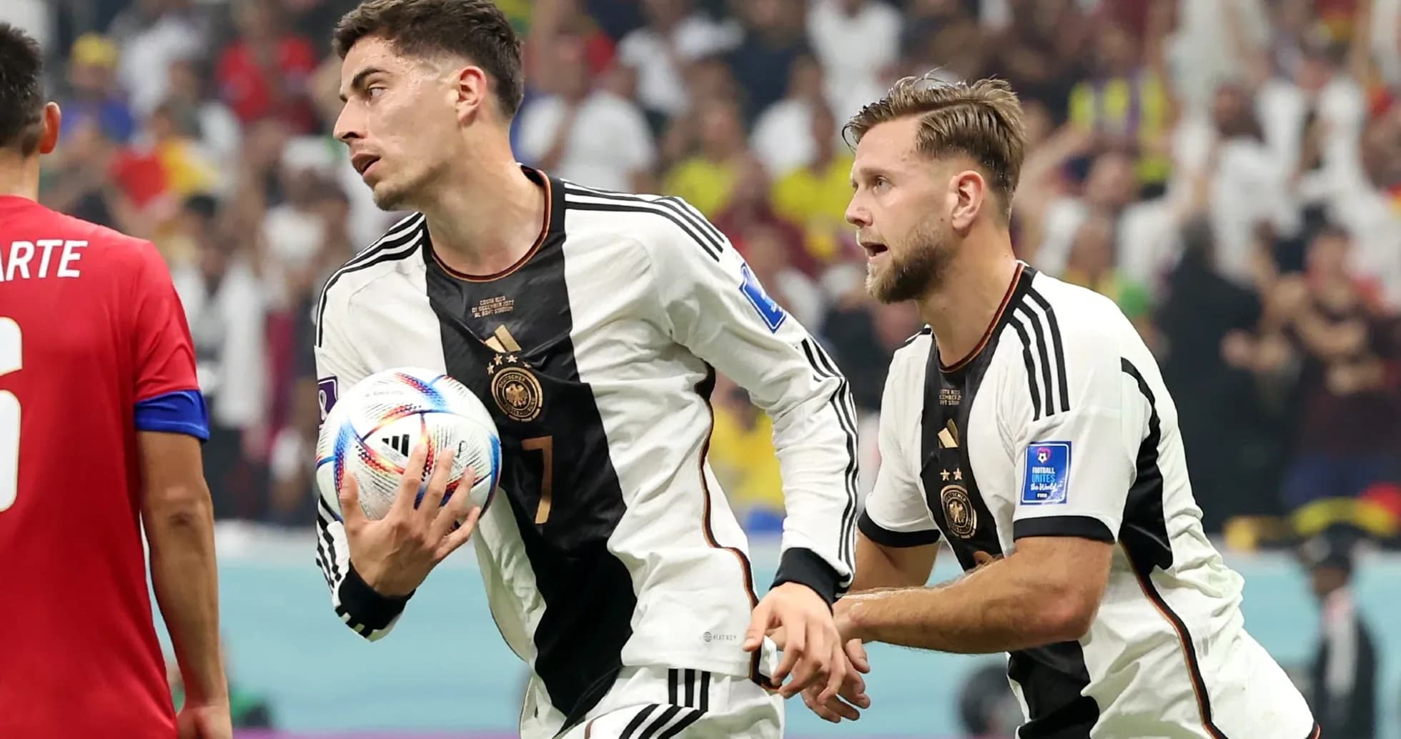 Jugadores de Alemania en partido contra Curaçao Jugadores de Alemania en partido contra Curaçao