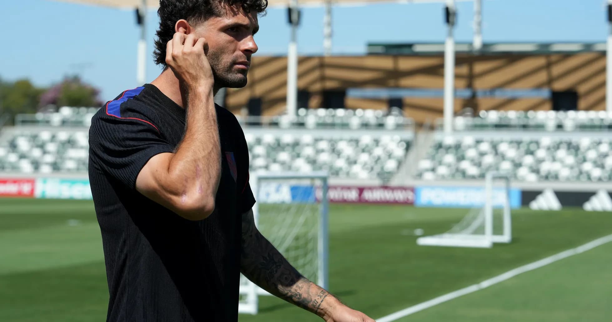 Jugador de Estados Unidos en entrenamiento Jugador de Estados Unidos en entrenamiento