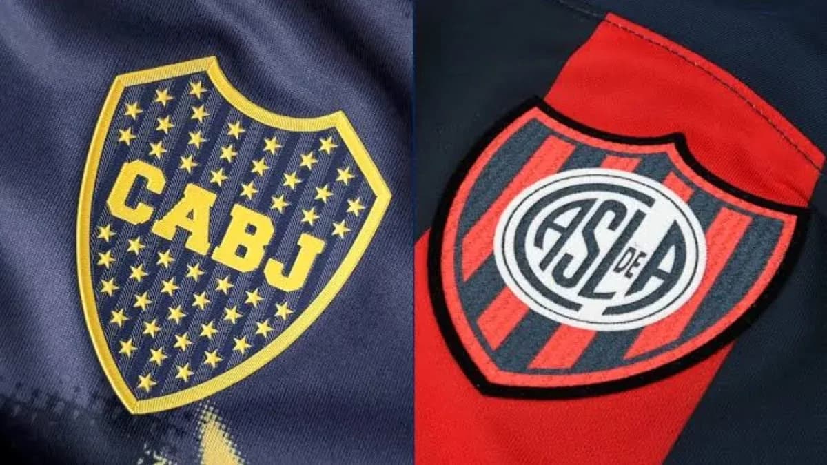 Escudos de Boca Juniors y San Lorenzo Escudos de Boca Juniors y San Lorenzo