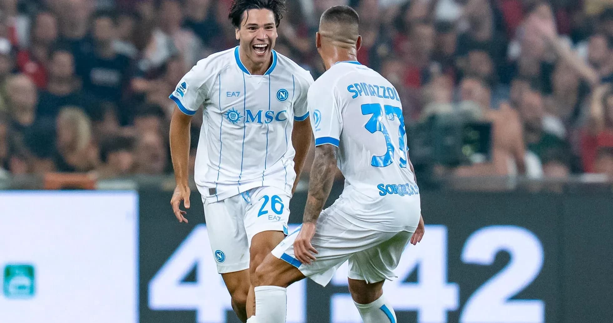 Jugadores del Napoli celebrando un gol Jugadores del Napoli celebrando un gol