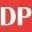 Logotipo con las letras DP en fondo rojo Logotipo con las letras DP en fondo rojo