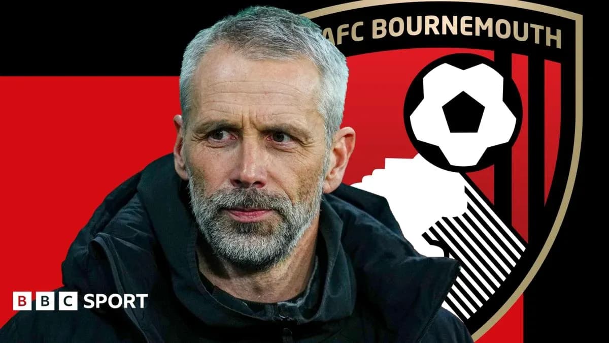 Entrenador de AFC Bournemouth con fondo de logo Entrenador de AFC Bournemouth con fondo de logo